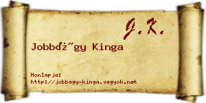 Jobbágy Kinga névjegykártya